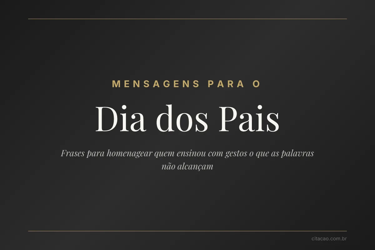 Mensagens para o Dia dos Pais
