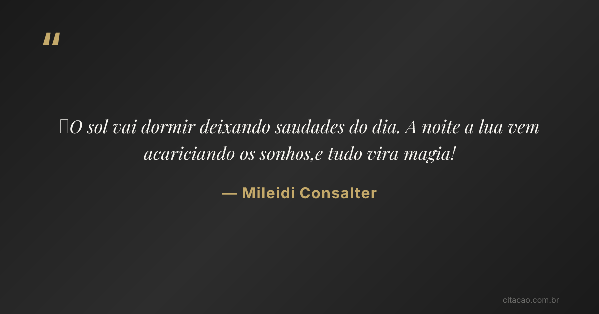 Citação de Mileidi Consalter
