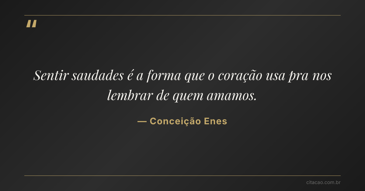 Citação de Conceição Enes