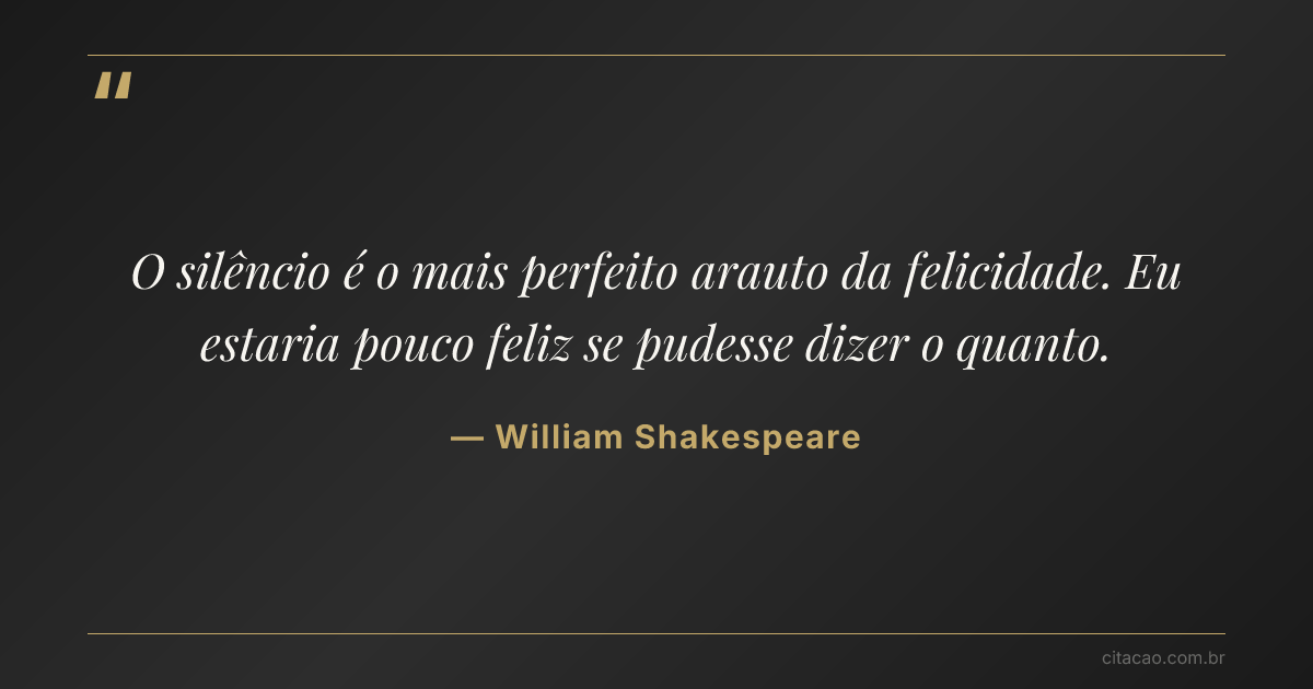 Citação de William Shakespeare