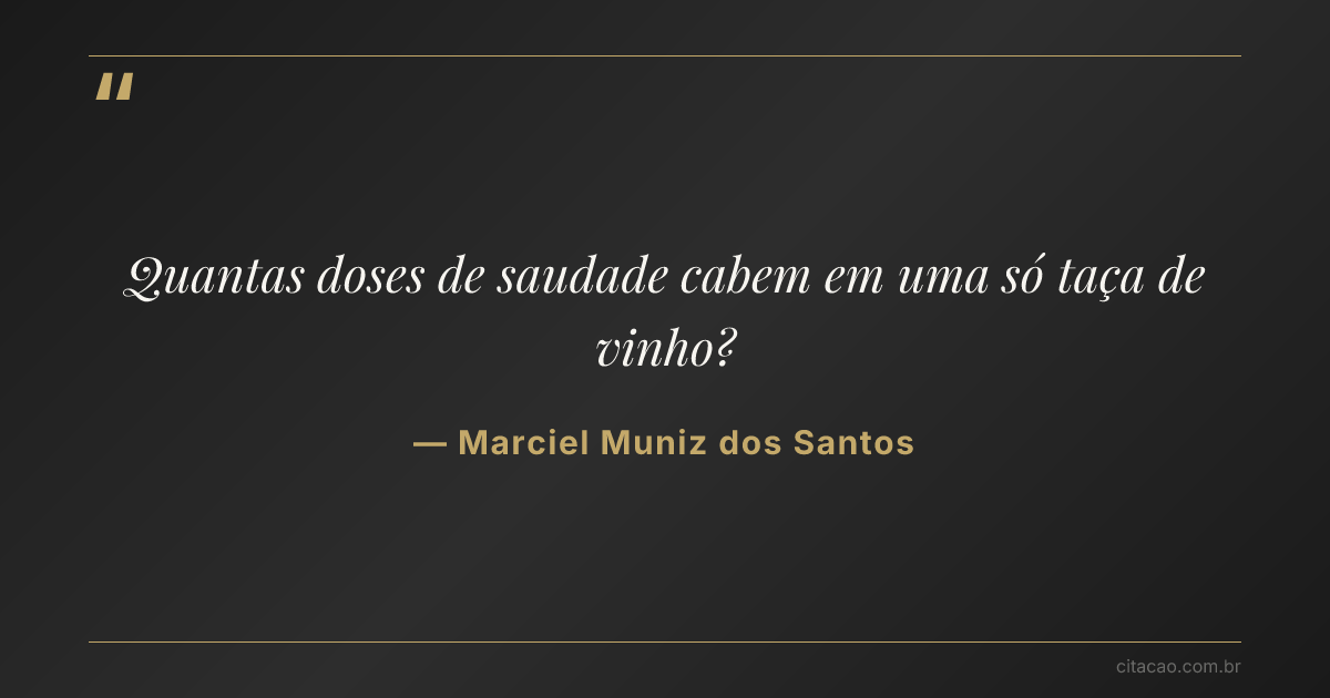 Citação de Marciel Muniz dos Santos