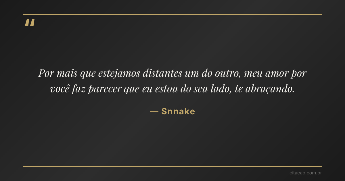 Citação de Snnake