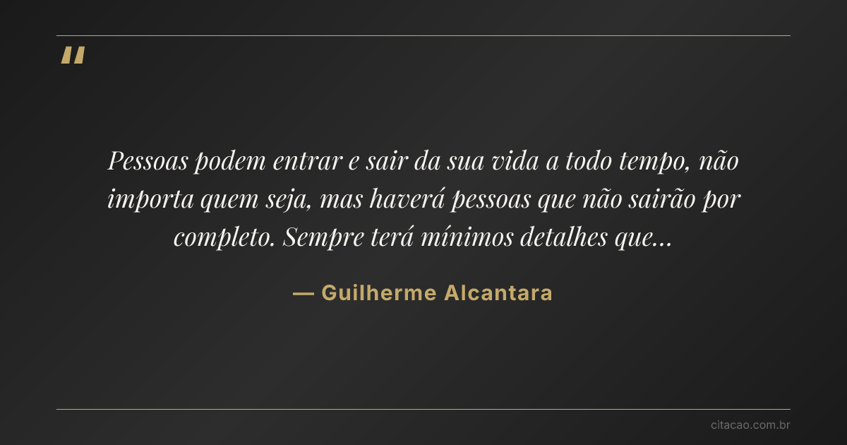 Citação de Guilherme Alcantara