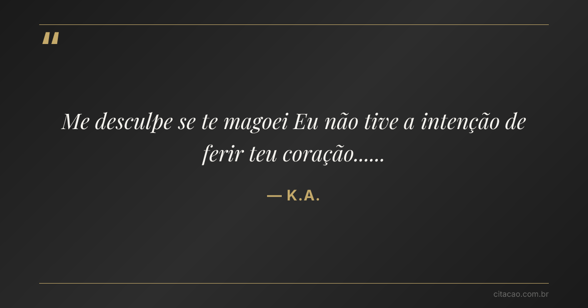 Citação de K.A.