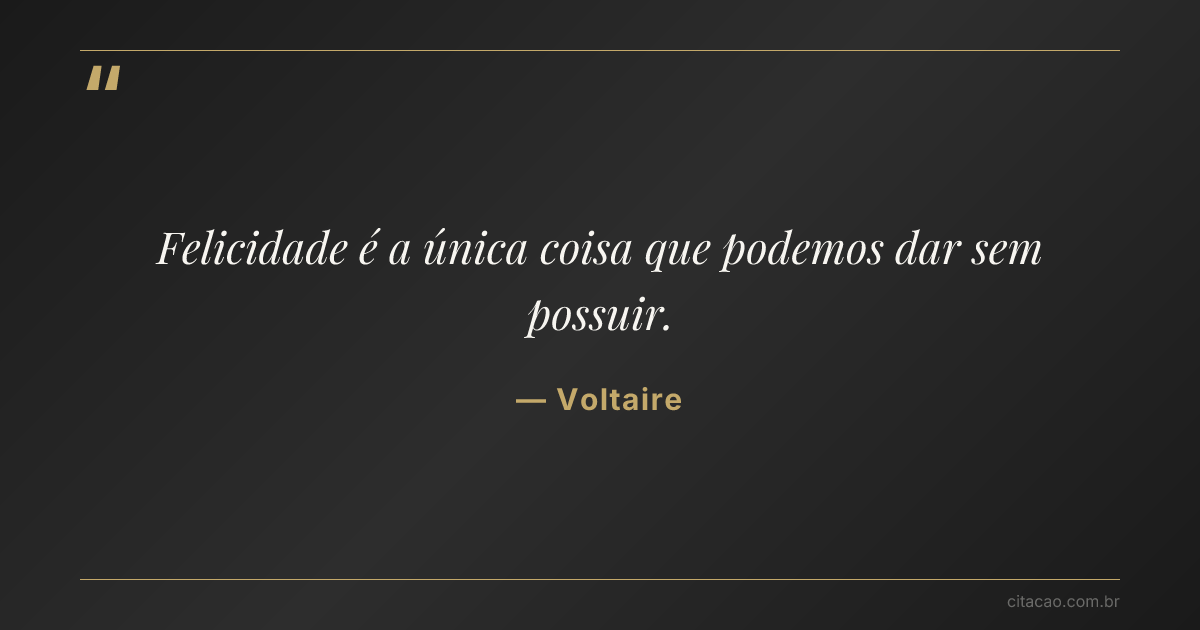 Citação de Voltaire
