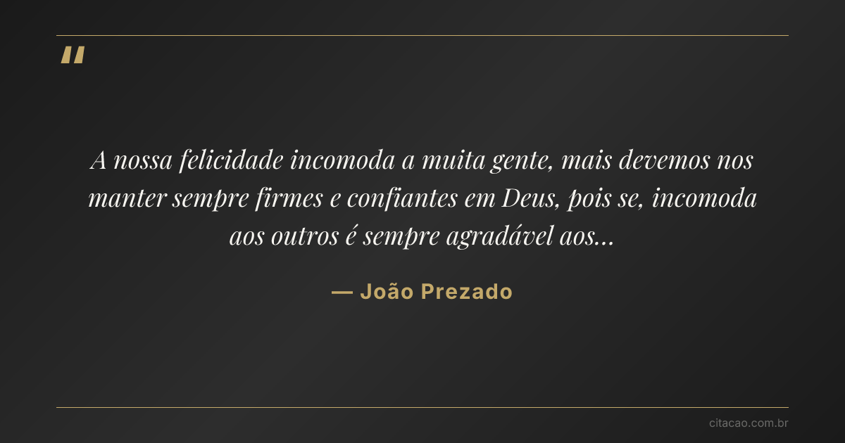 Citação de João Prezado