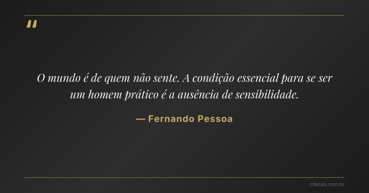 Citação de Fernando Pessoa