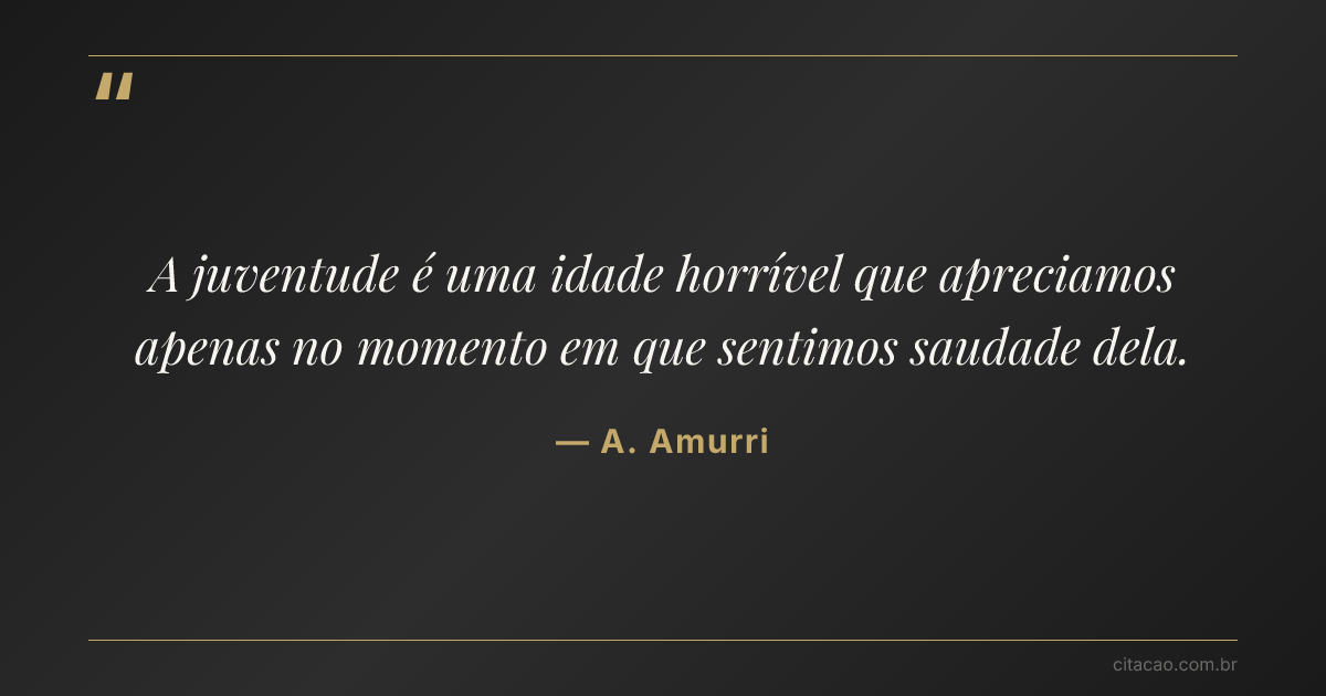 Citação de A. Amurri