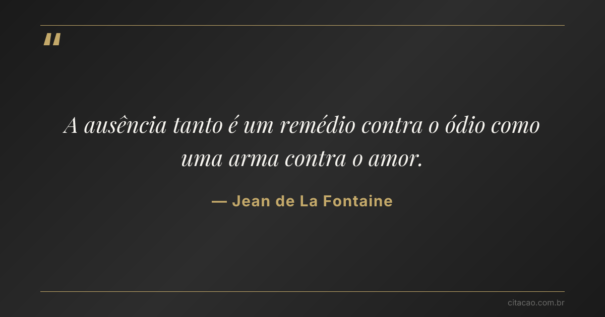 Citação de Jean de La Fontaine