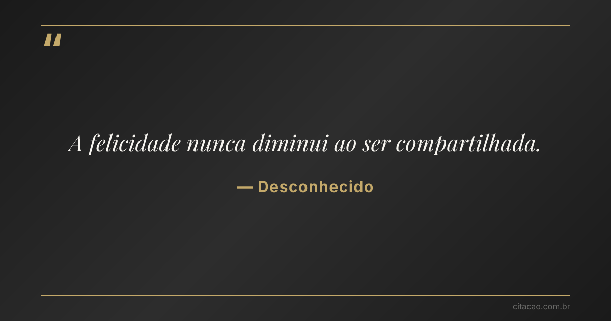 Citação de Desconhecido