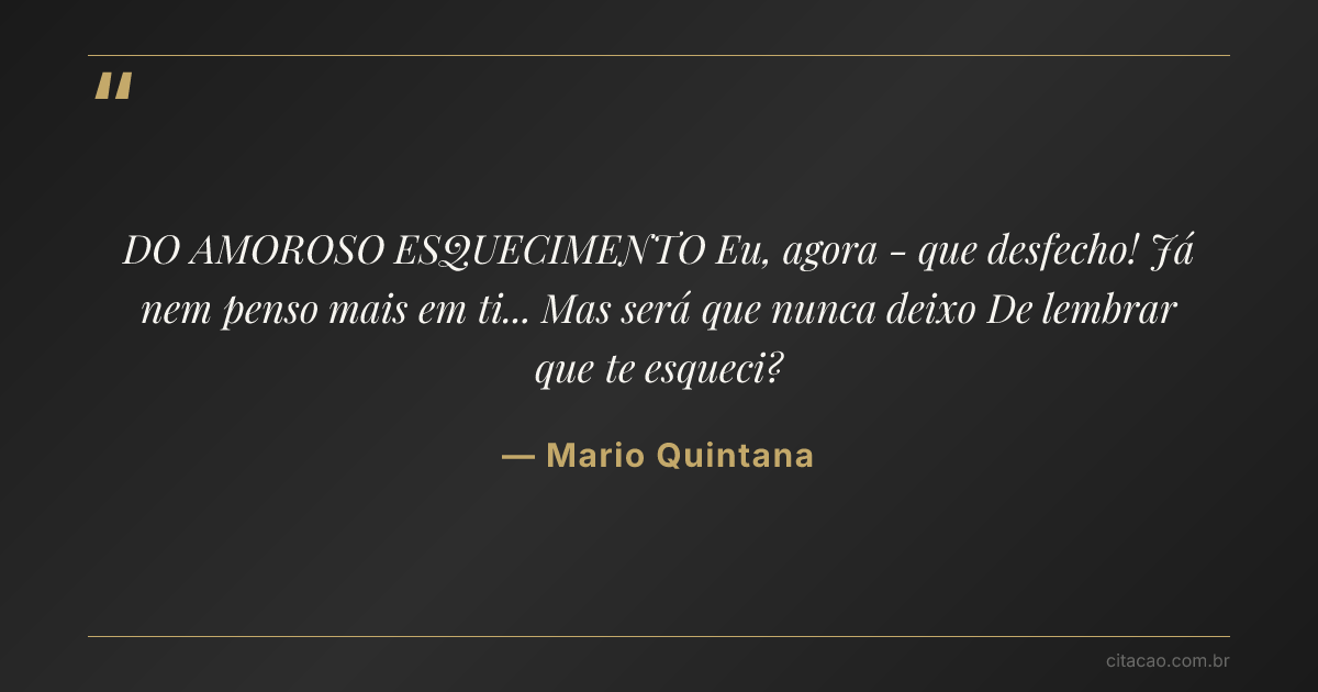 Citação de Mario Quintana