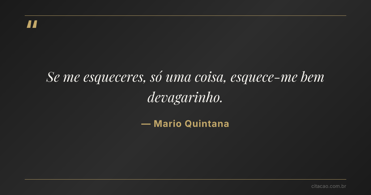 Citação de Mario Quintana