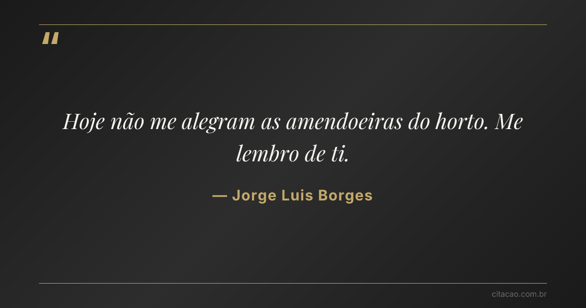 Citação de Jorge Luis Borges