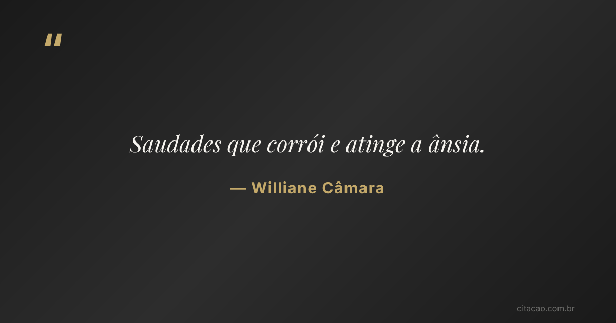 Citação de Williane Câmara