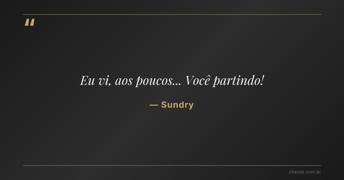 Citação de Sundry