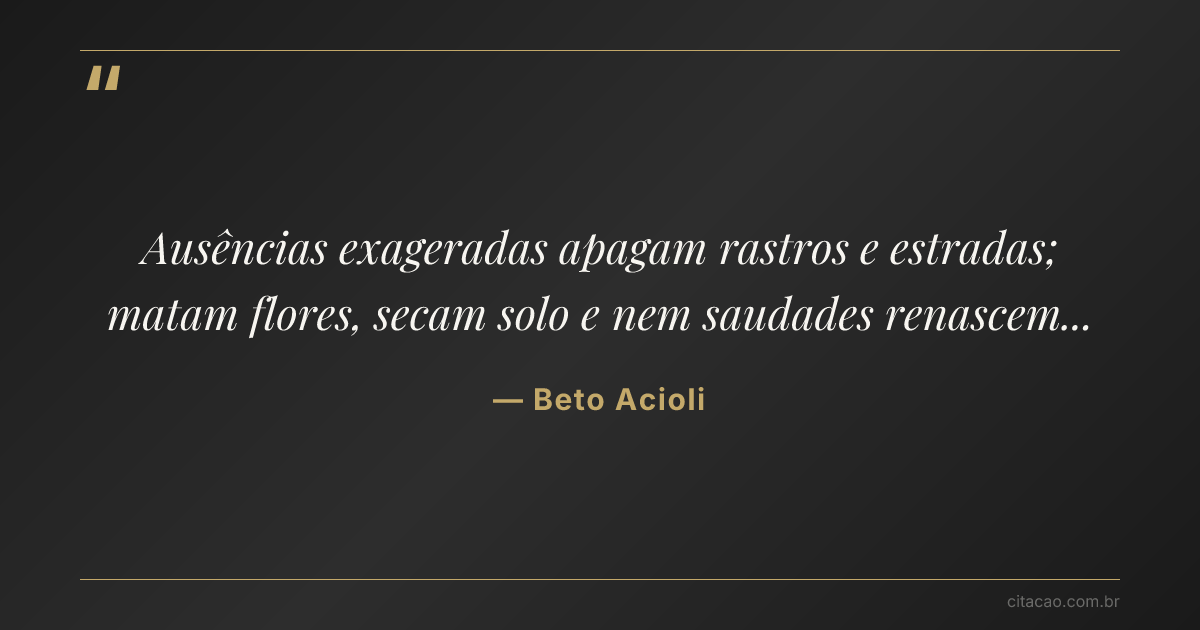Citação de Beto Acioli