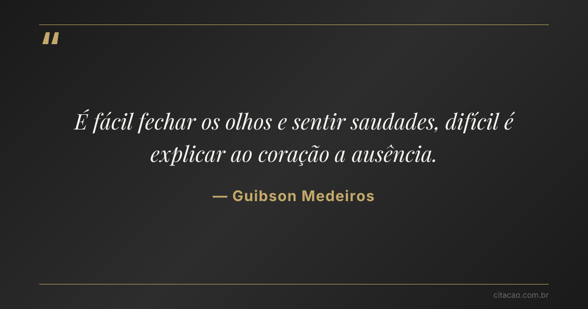 Citação de Guibson Medeiros