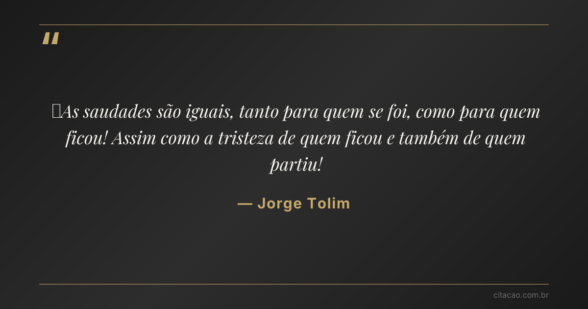 Citação de Jorge Tolim