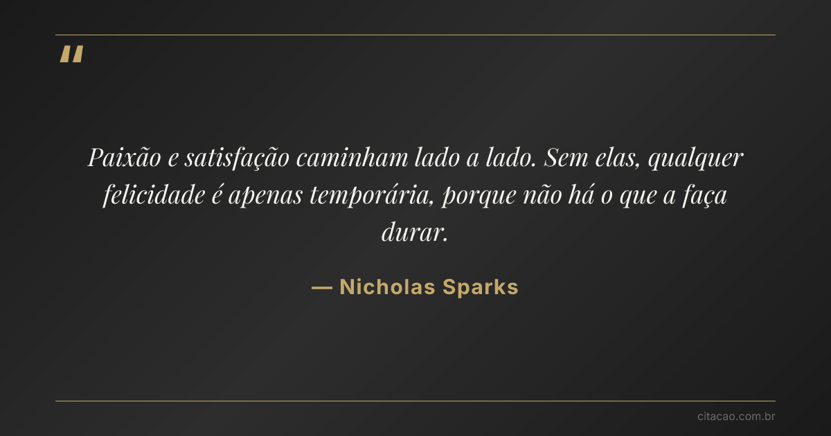 Citação de Nicholas Sparks