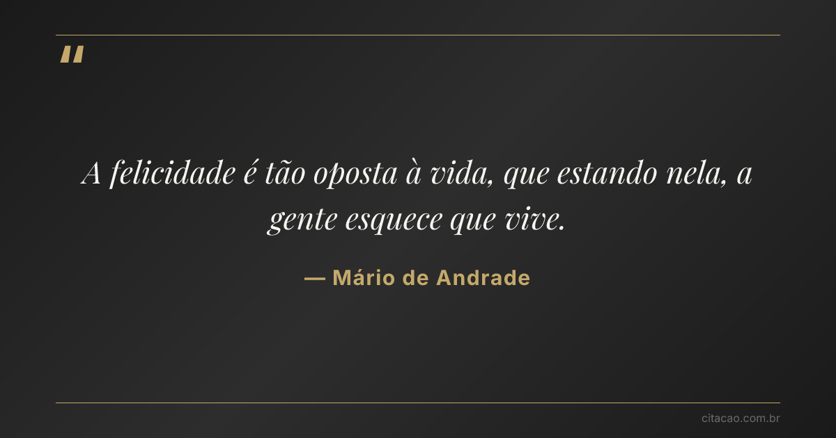 Citação de Mário de Andrade
