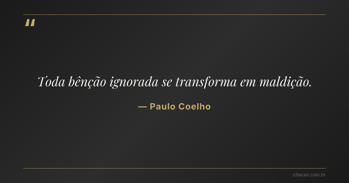 Citação de Paulo Coelho