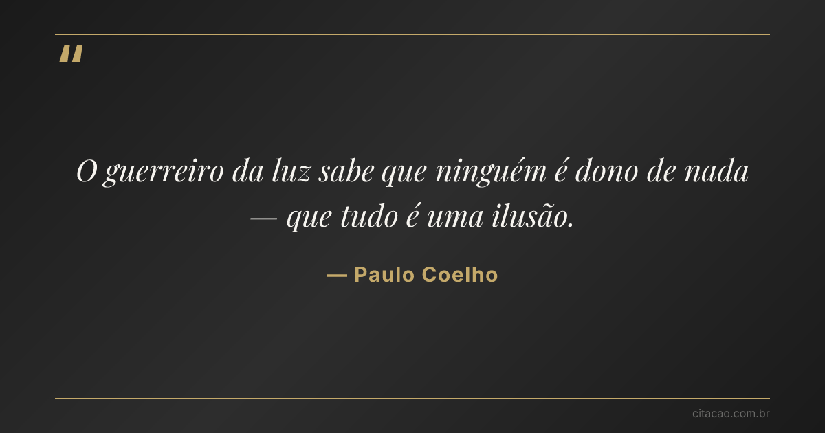 Citação de Paulo Coelho