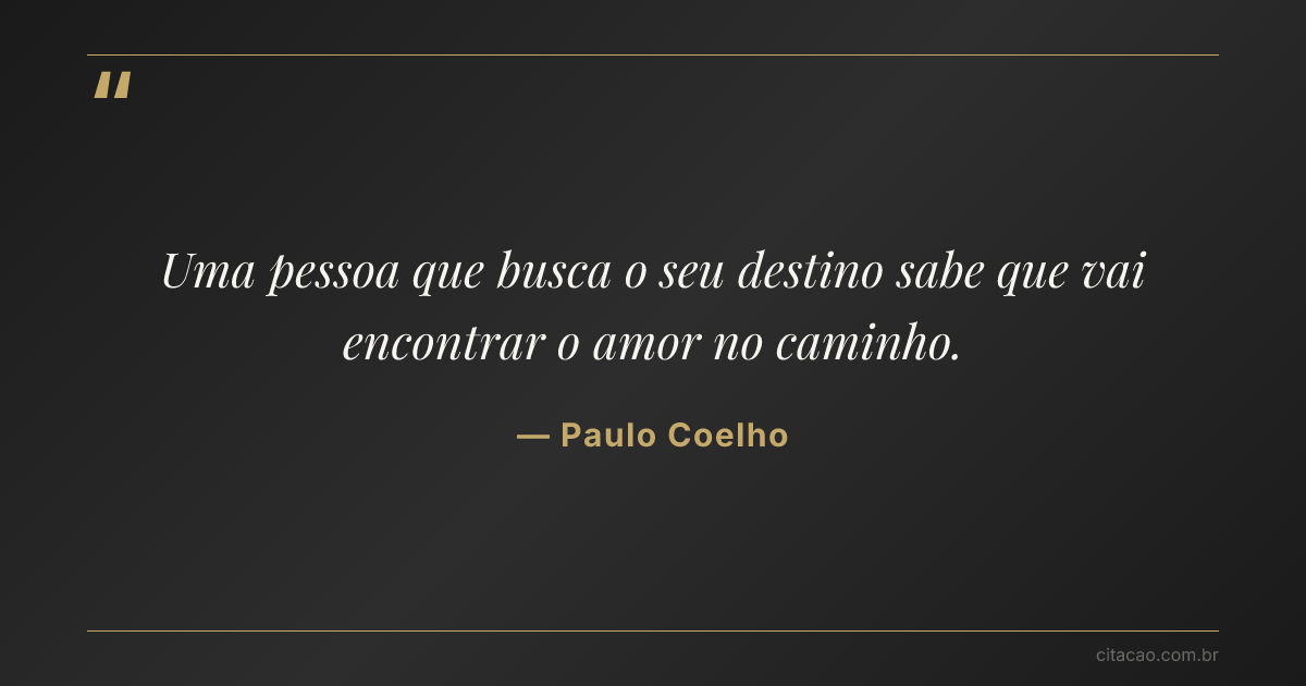 Citação de Paulo Coelho