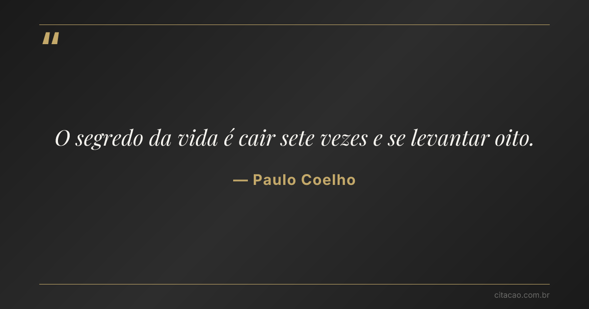 Citação de Paulo Coelho