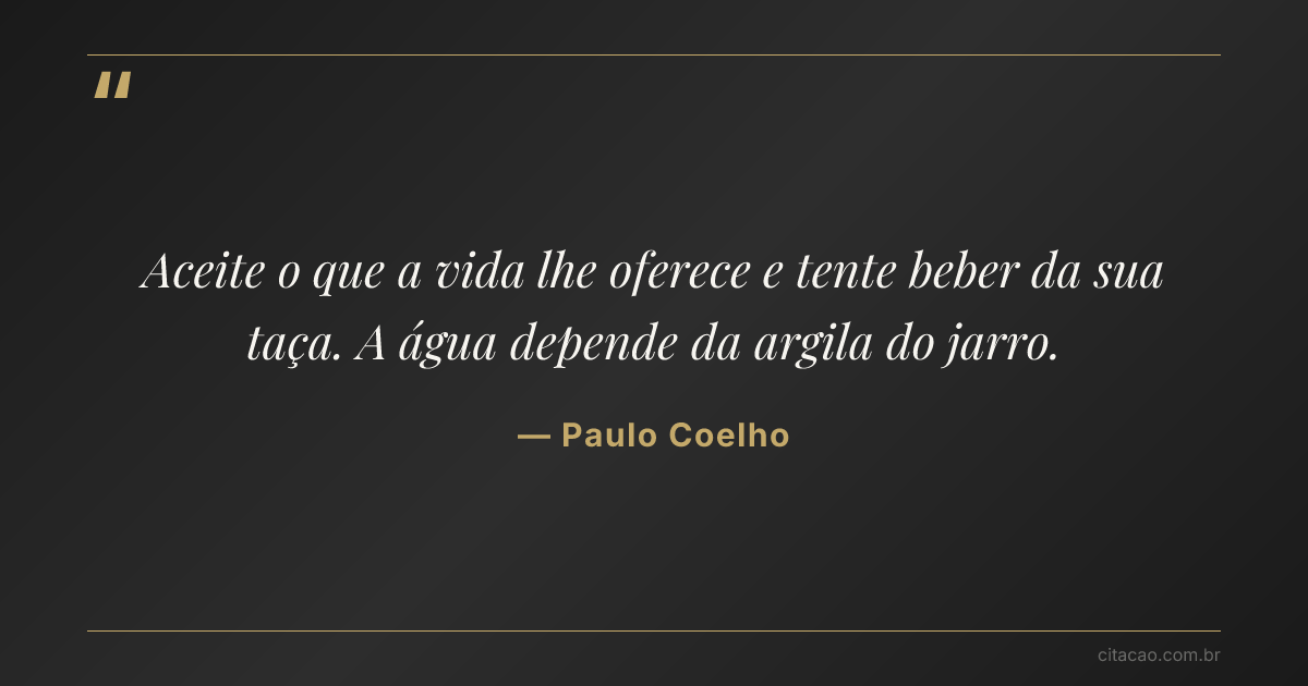 Citação de Paulo Coelho