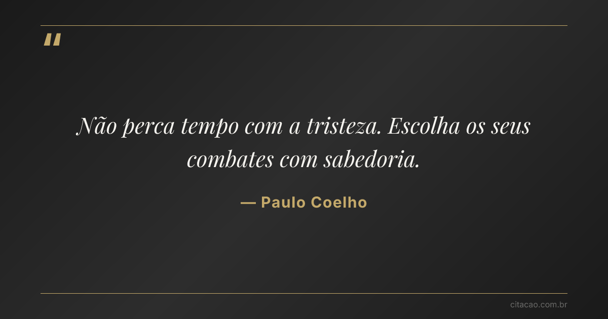 Citação de Paulo Coelho