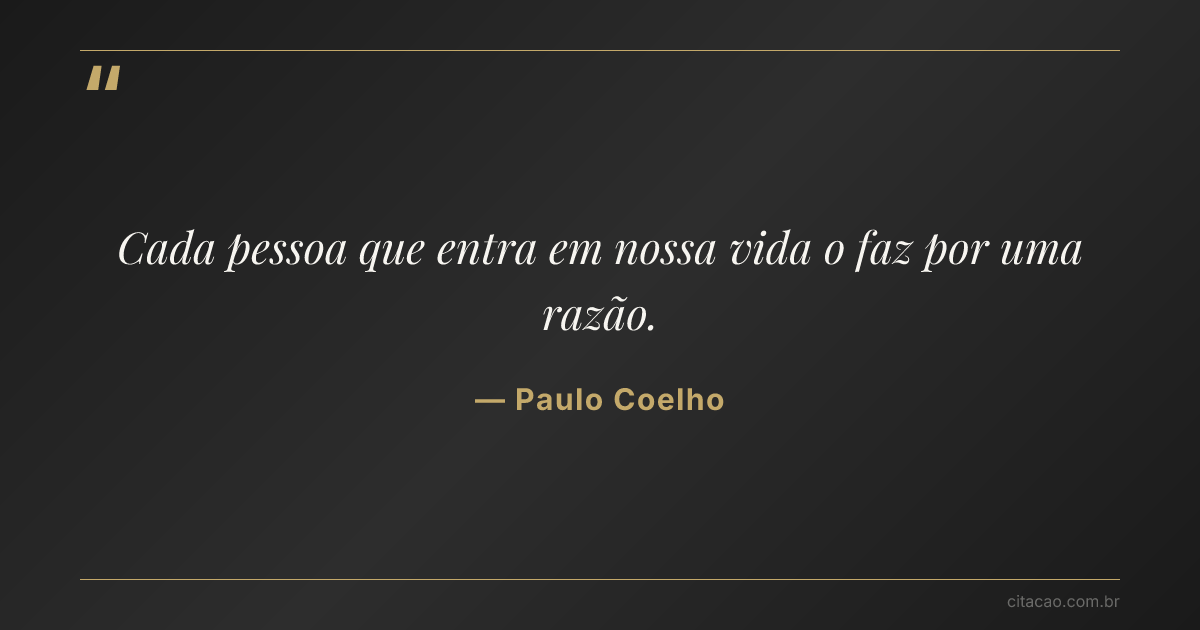 Citação de Paulo Coelho