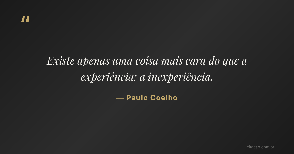 Citação de Paulo Coelho