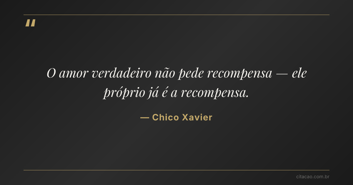 Citação de Chico Xavier