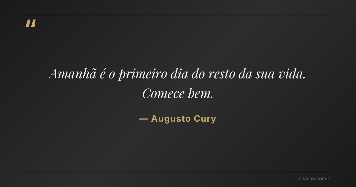 Citação de Augusto Cury