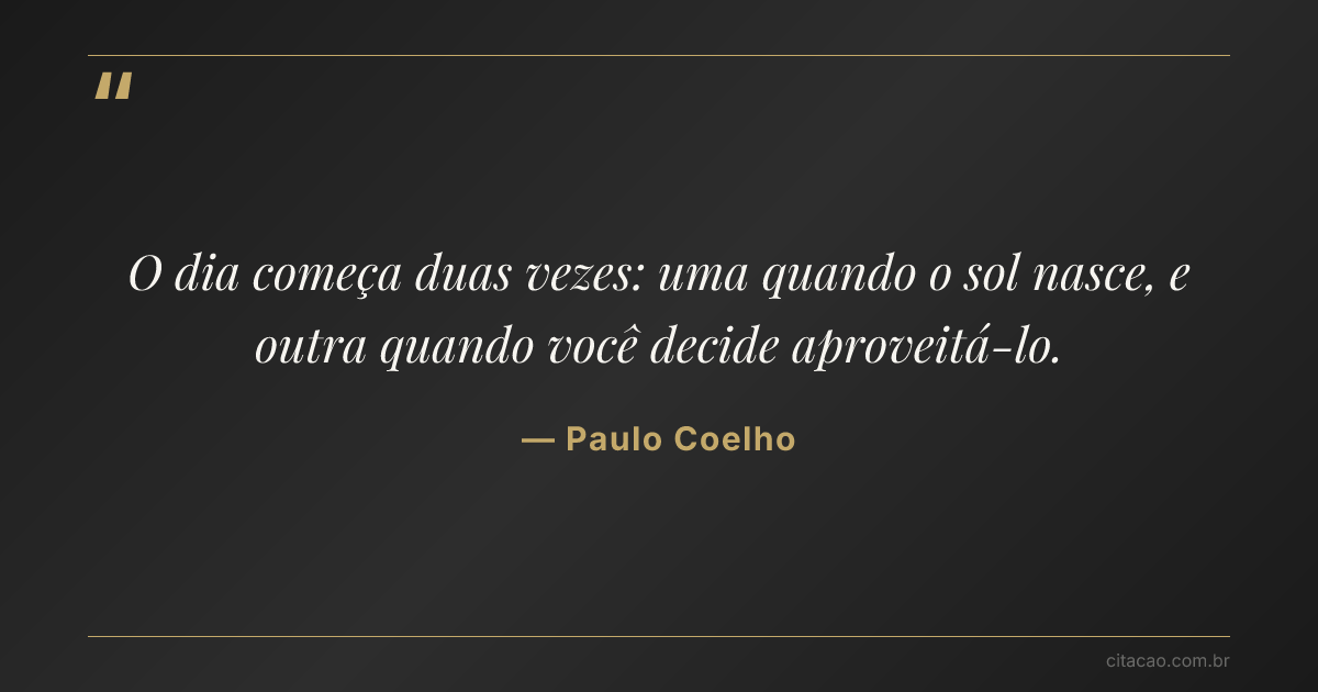 Citação de Paulo Coelho