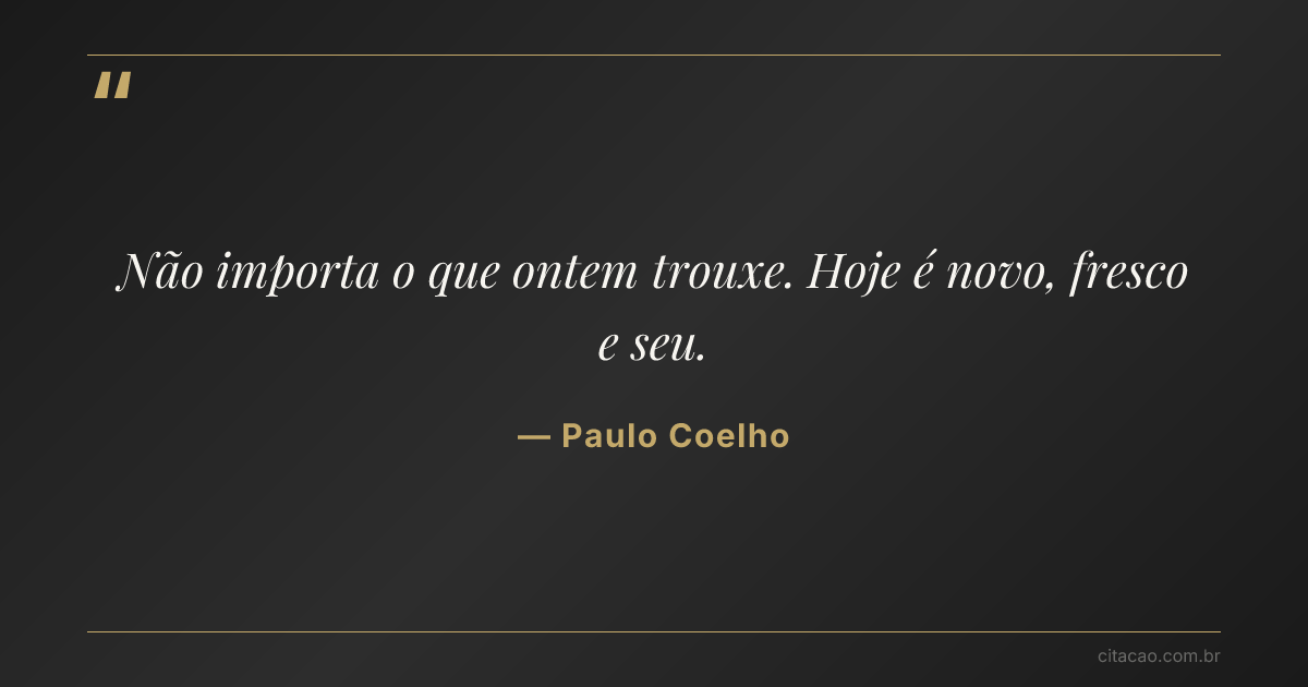 Citação de Paulo Coelho