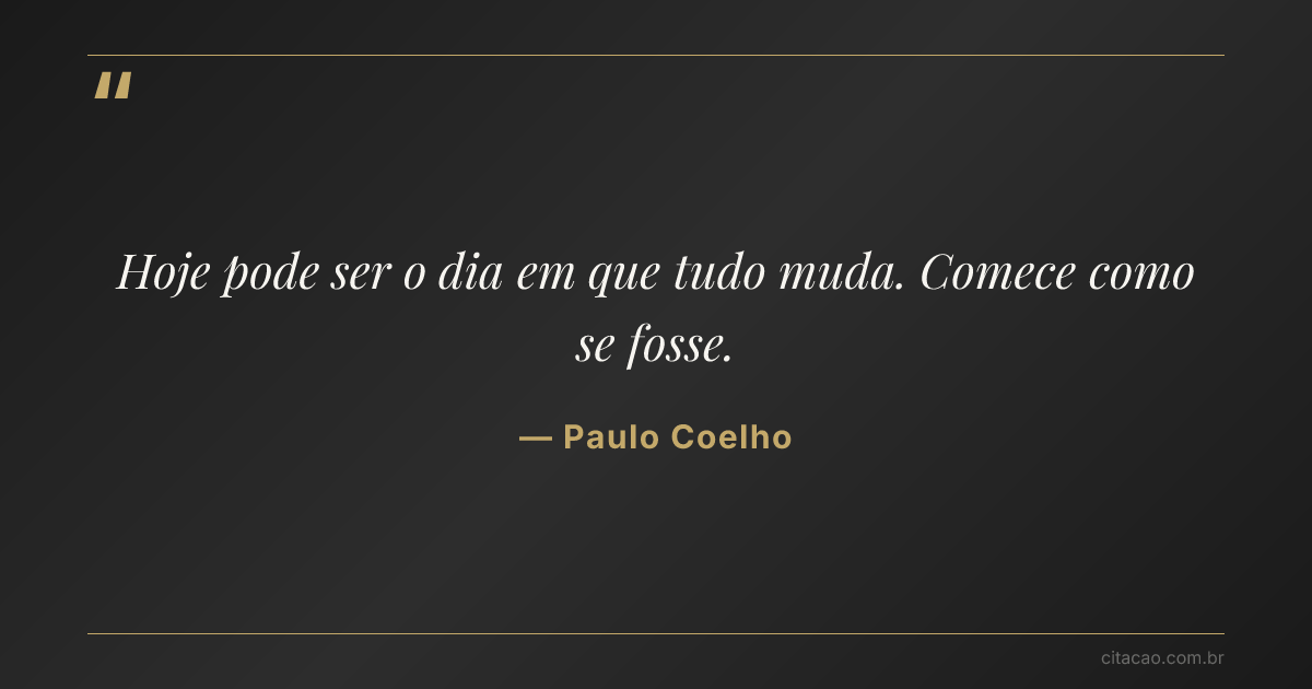 Citação de Paulo Coelho