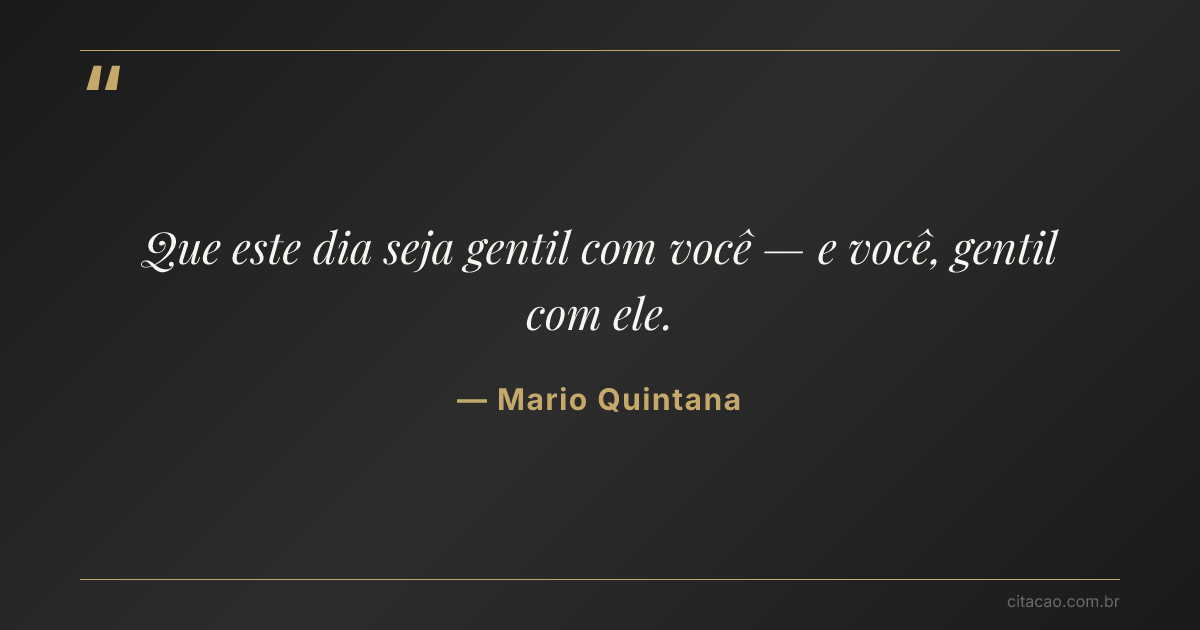 Citação de Mario Quintana