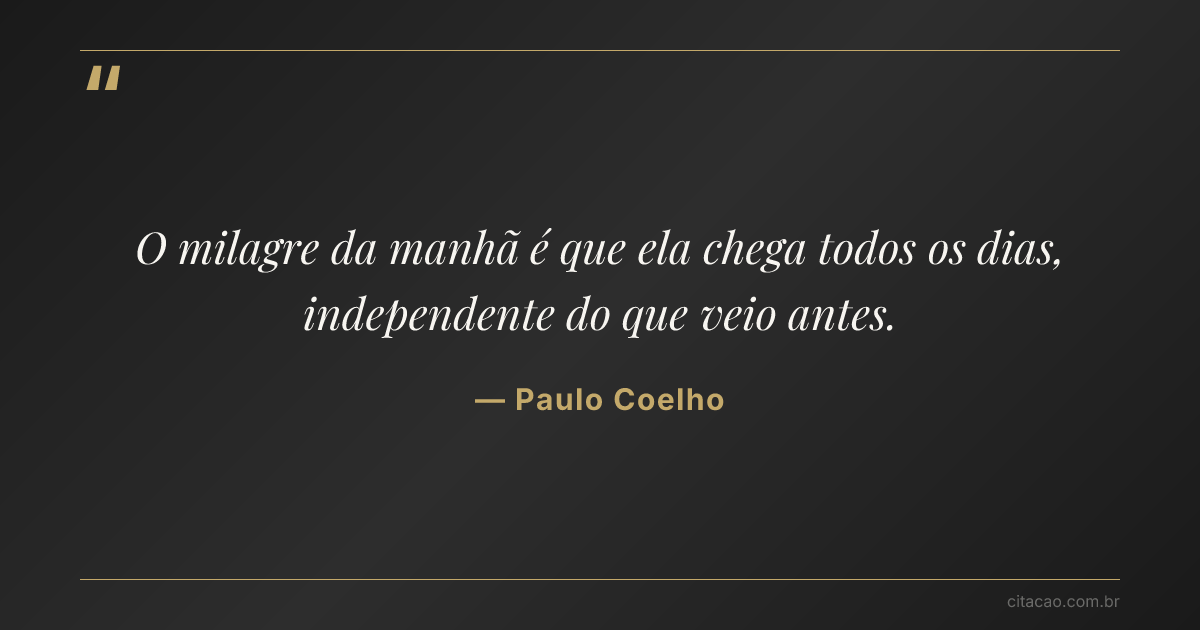 Citação de Paulo Coelho