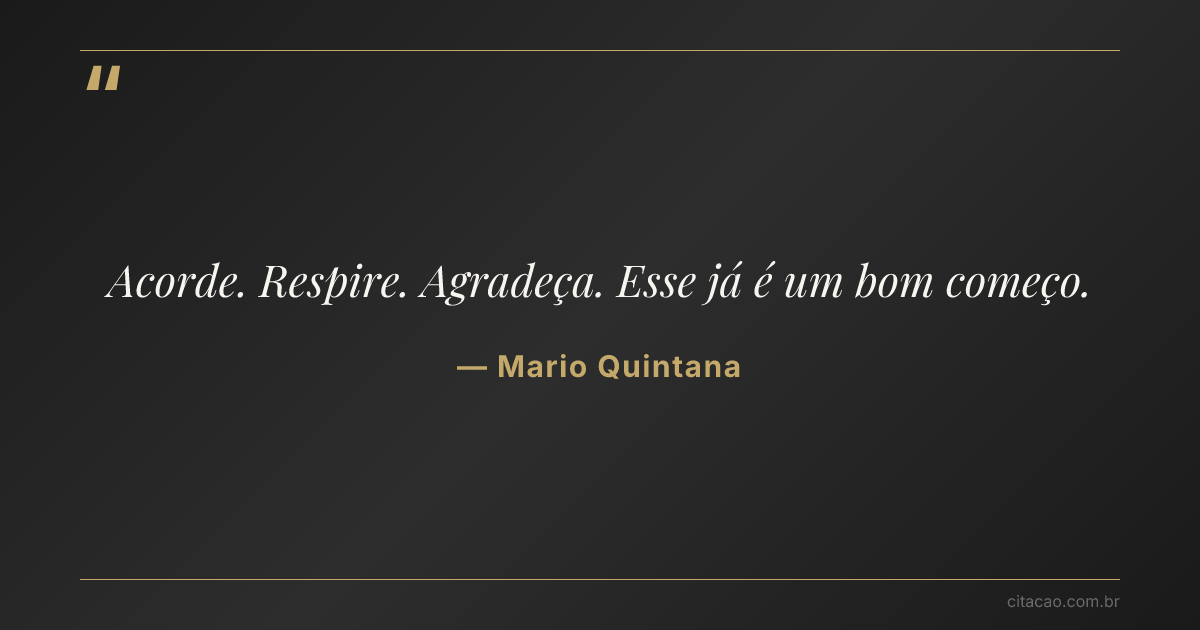 Citação de Mario Quintana