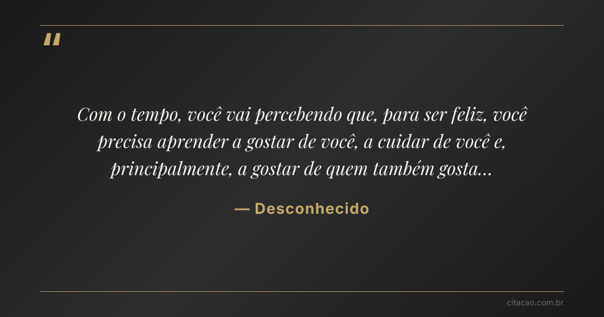 Citação de Desconhecido