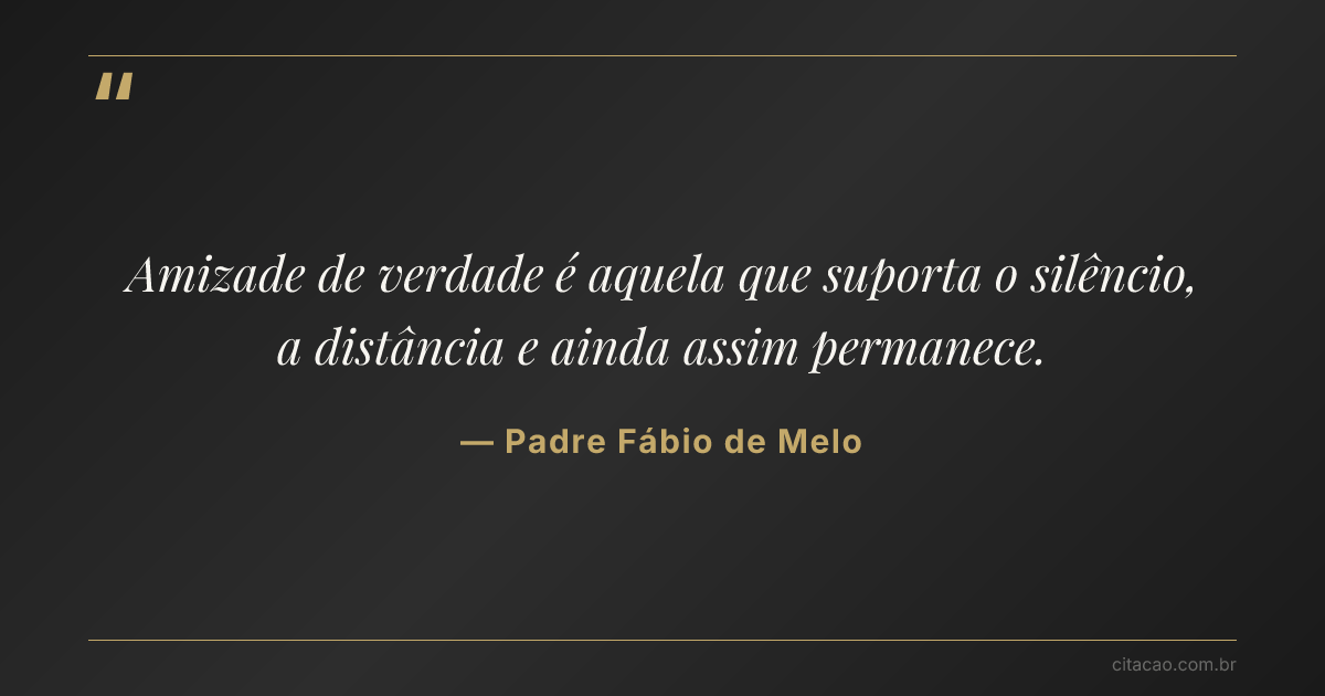 Citação de Padre Fábio de Melo