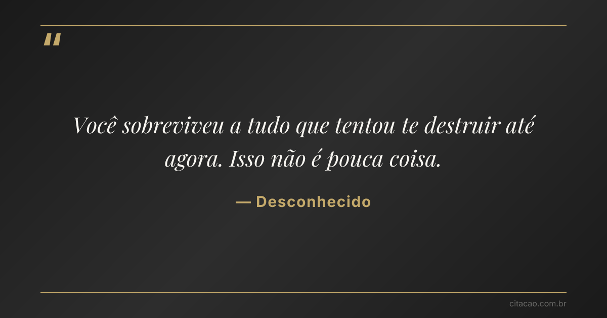 Citação de Desconhecido
