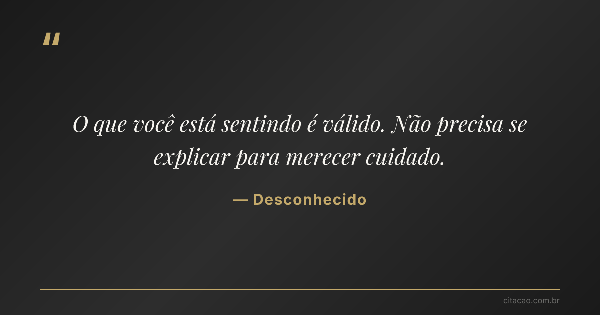 Citação de Desconhecido