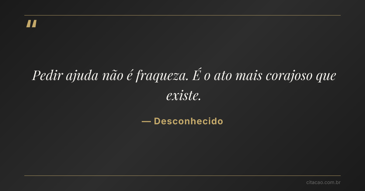 Citação de Desconhecido
