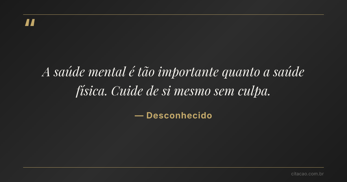 Citação de Desconhecido