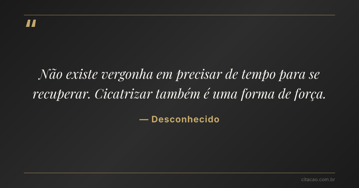Citação de Desconhecido