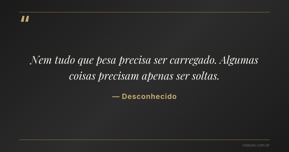 Citação de Desconhecido