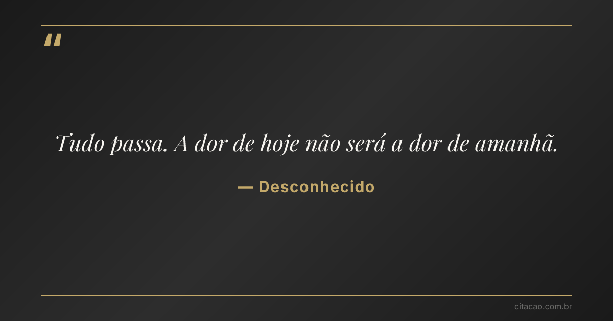 Citação de Desconhecido