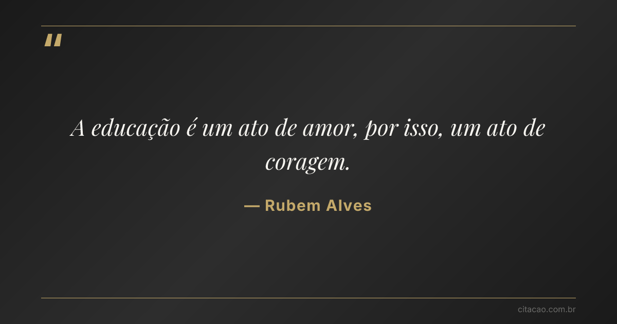 Citação de Rubem Alves